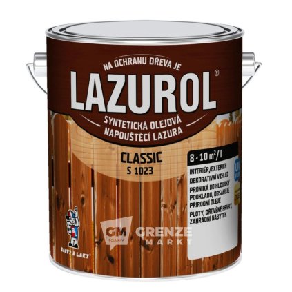 Lazurol Classic S1023 0022 Palisandr lazura na dřevo 2,5 l