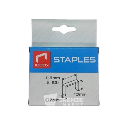 Spony 53/10mm box 1000ks