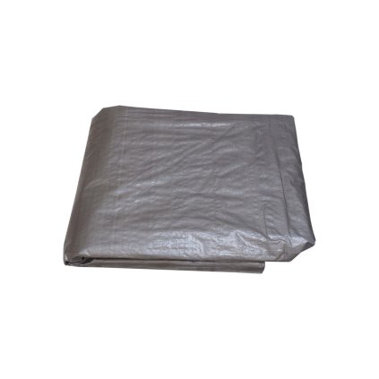 Plachta krycí stříbrná s oky 3x5m