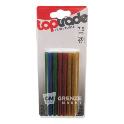 TOPTRADE lepidlo tavné 7,5×100 mm 20 ks