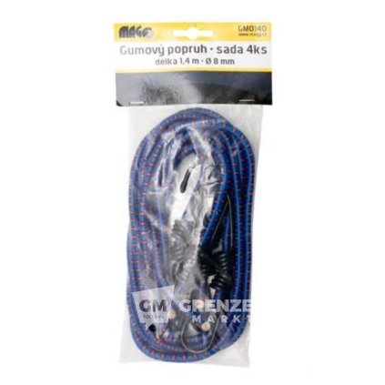 MAGG gumový upínací popruh 1,4 m sada 4 ks