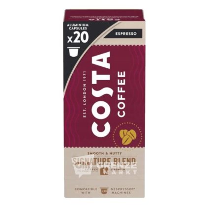 Costa Coffee Signature Blend Espresso kapsle Nespresso 20 ks