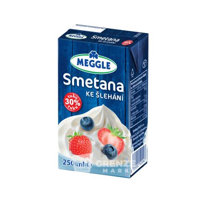 MEGGLE Smetana ke šlehání 30 % 250 ml