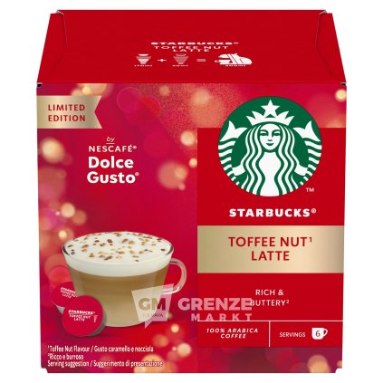 starbucks dolce gusto toffee nut latte 12 kapsli