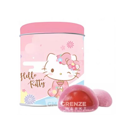 RS Hello Kitty Jahodové mochi v plechové dóze 90 g