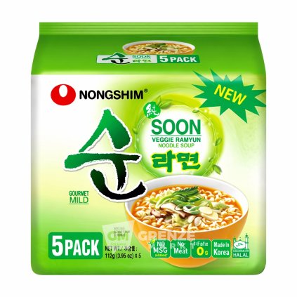 nongshim soon veggie ramyun instantni nudle 5 112 g