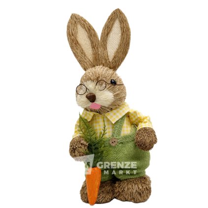slamovy velikonocni zajic kluk s mrkvi 0731 2 35 cm