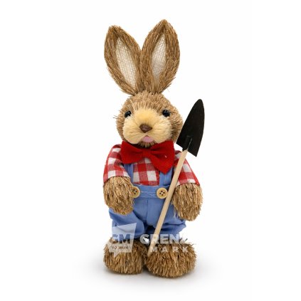 velikonocni slameny zajic chlapec s25 13 28 cm