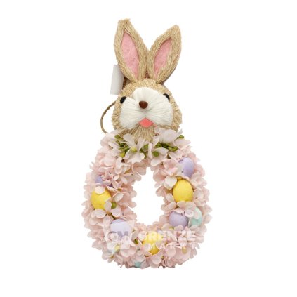 Slámový velikonoční věnec kluk S25-24-36 18 × 6 × 36 cm