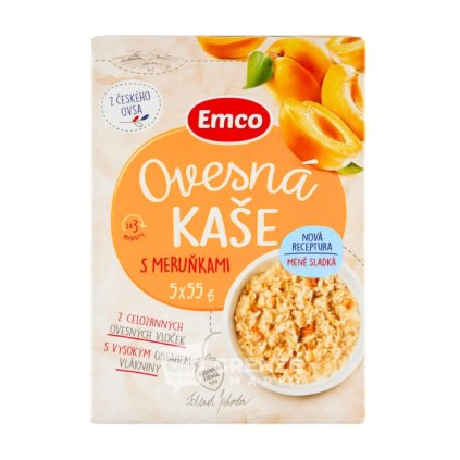 Emco ovesná kaše s meruňkami 5 × 55 g