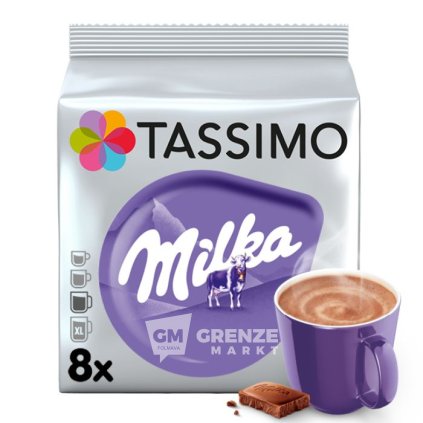 Tassimo Milka horká čokoláda kapsle 8 ks 240g