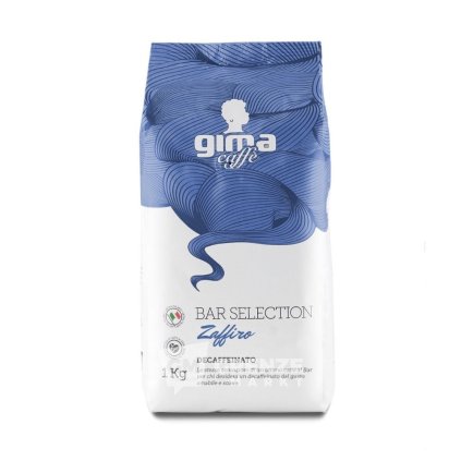 gima caffe bar selection zaffiro bezkofeinova zrnkova kava 1 kg