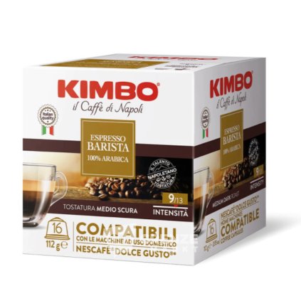 Kimbo Espresso Barista 100% Arabica kompatibilní s Nescafé Dolce Gusto 16 kapslí
