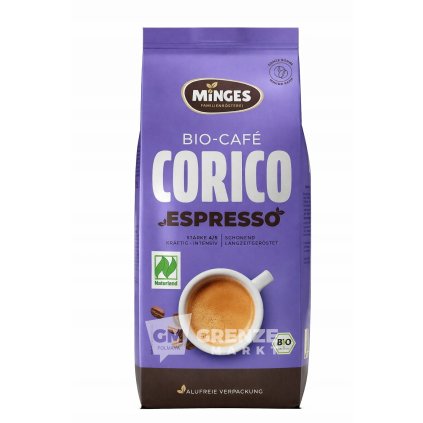 minges bio cafe corico espresso zrnkova kava 500 g