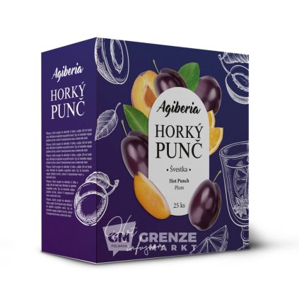 Agiberia Horký punč Švestka 25 × 20 g