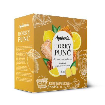 Agiberia Horký punč Zázvor & Med 25 × 20 g