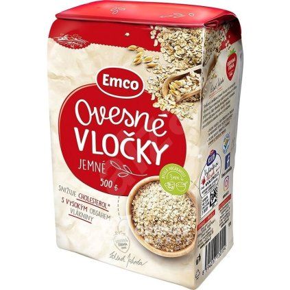 emco vlocky ovesne jemne 500 g