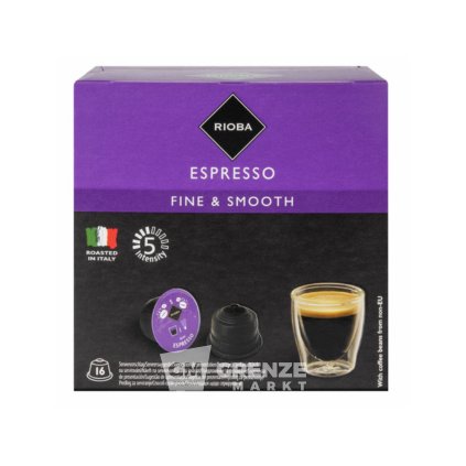 Rioba Espresso Fine & Smooth 16 kapslí