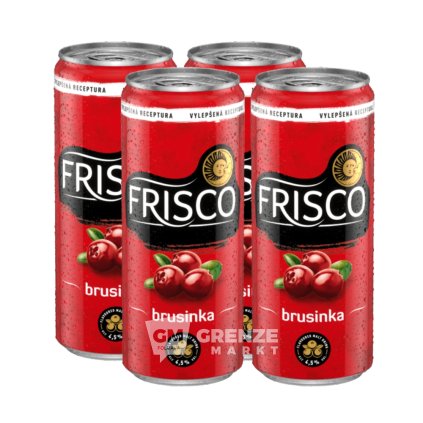 Frisco Brusinka cider 4 × 0,33 l plech