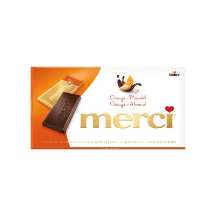 Merci Orange-Mandel čokoláda 100 g