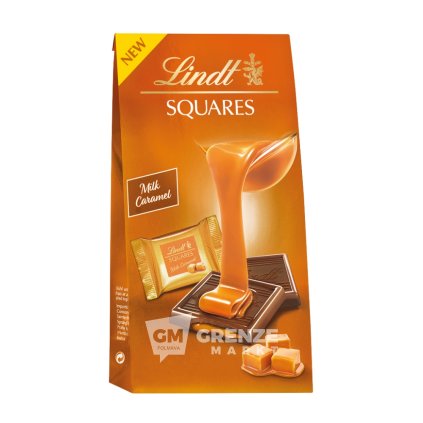 Lindt Squares karamelová čokoláda 144 g