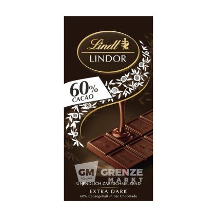 Lindt Lindor hořká čokoláda 60 % kakaa 100 g