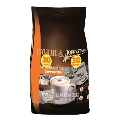 favor toppystar cappuccino e s e pody 30 ks
