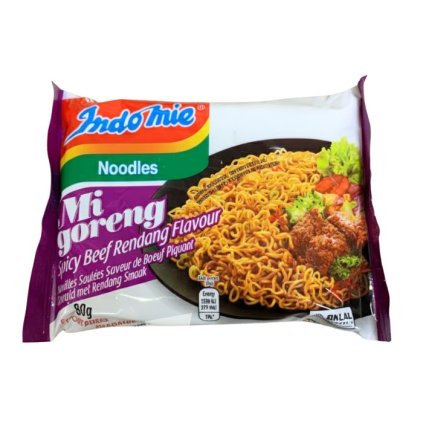 Indomie Mi Goreng Spicy Beef Rendang instantní nudle 80 g