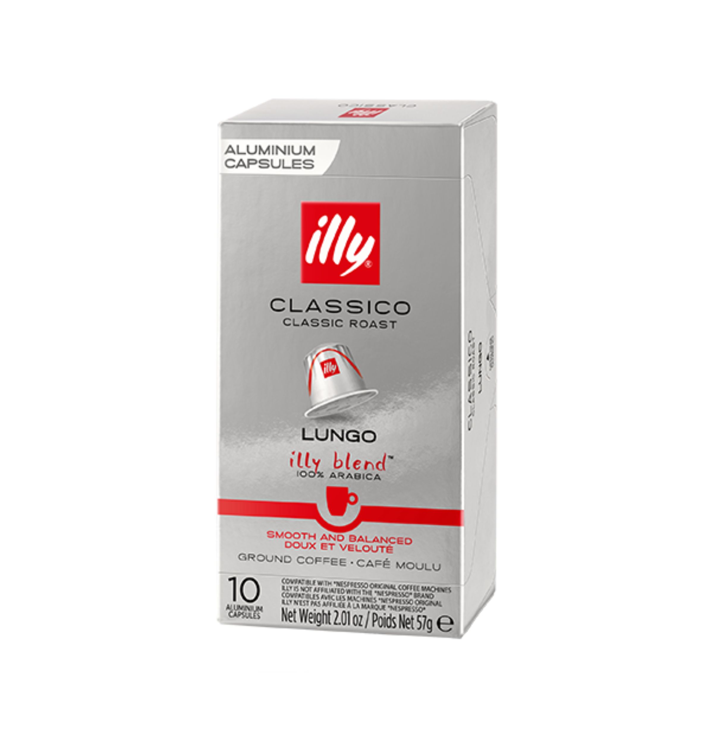 Levně Illy Classico Lungo Nespresso 10 kapslí