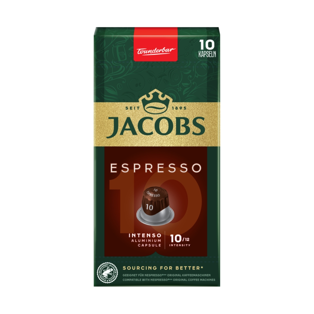 Levně Jacobs Espresso Intenso Nespresso 10 kapslí