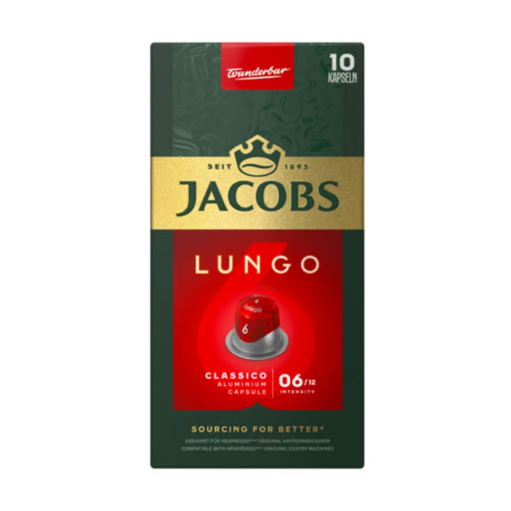 Levně Jacobs Lungo Classico kompatibilní s Nespresso 10 kapslí