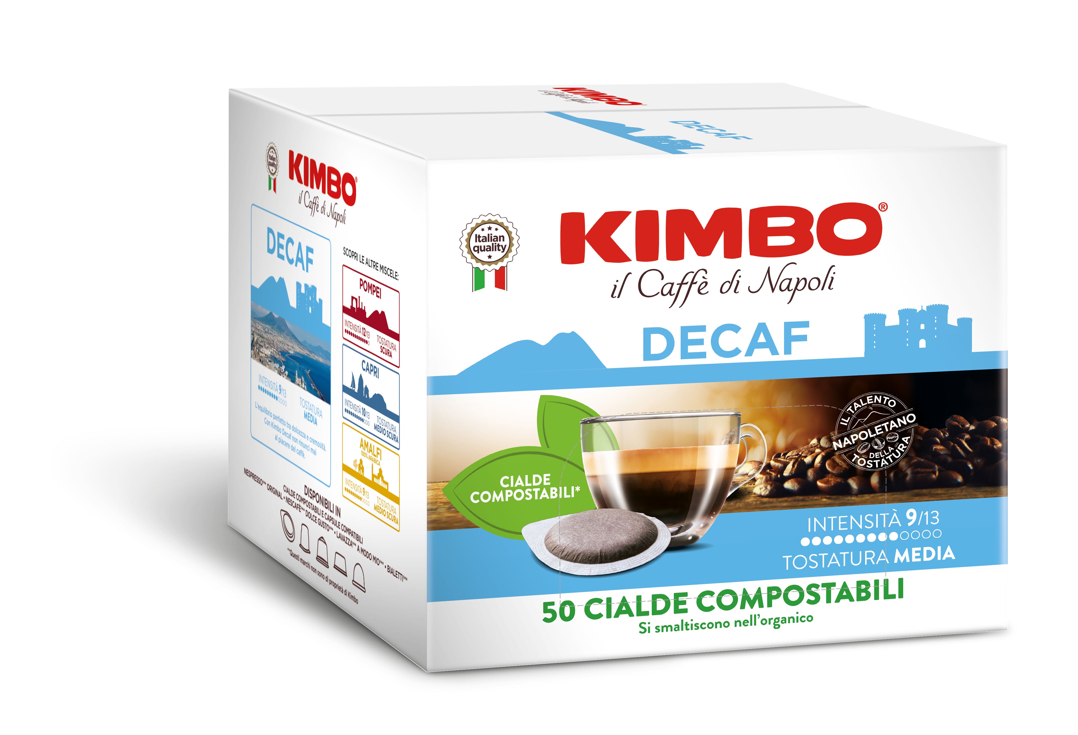 Levně Kimbo Decaffeinato E.S.E. pody 50 ks