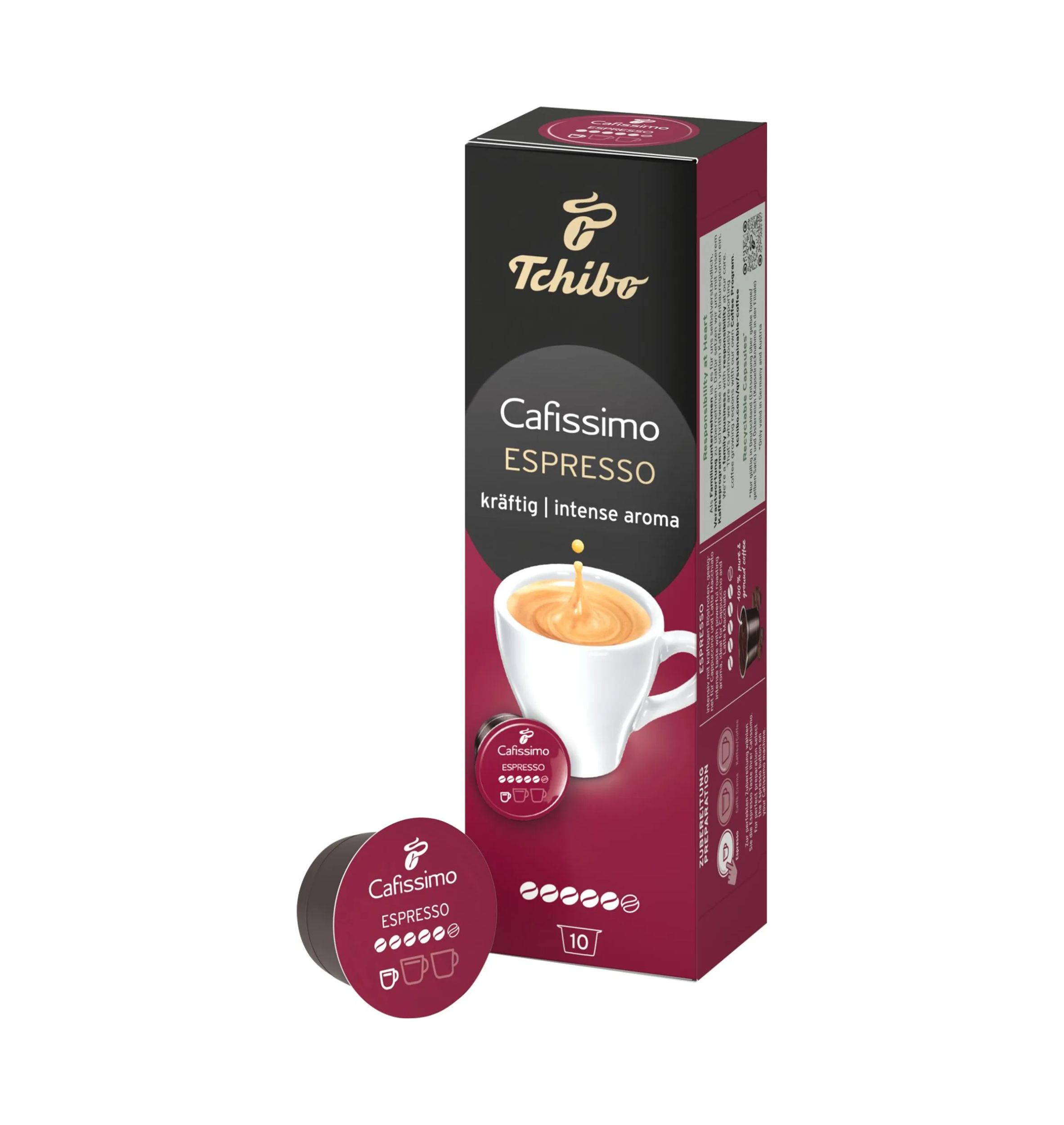 Levně Tchibo Cafissimo Espresso Kräftig 10 kapslí