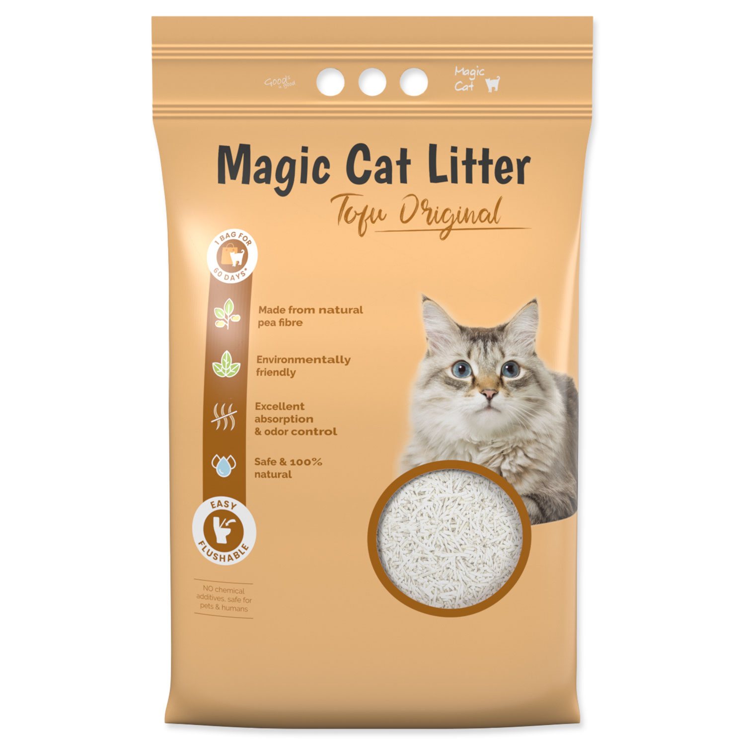 Magic Cat Kočkolit Magic Litter Tofu Original  5,4kg/12l