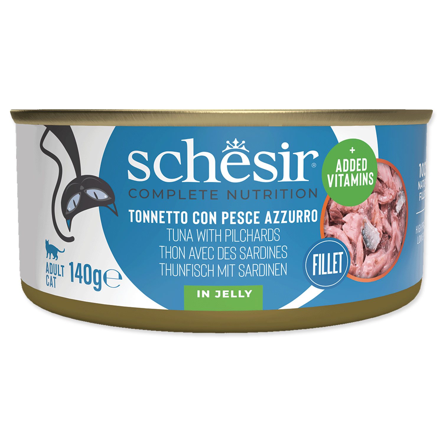 STUZZY Konzerva SCHESIR tuňák a sardinky v želé 140g