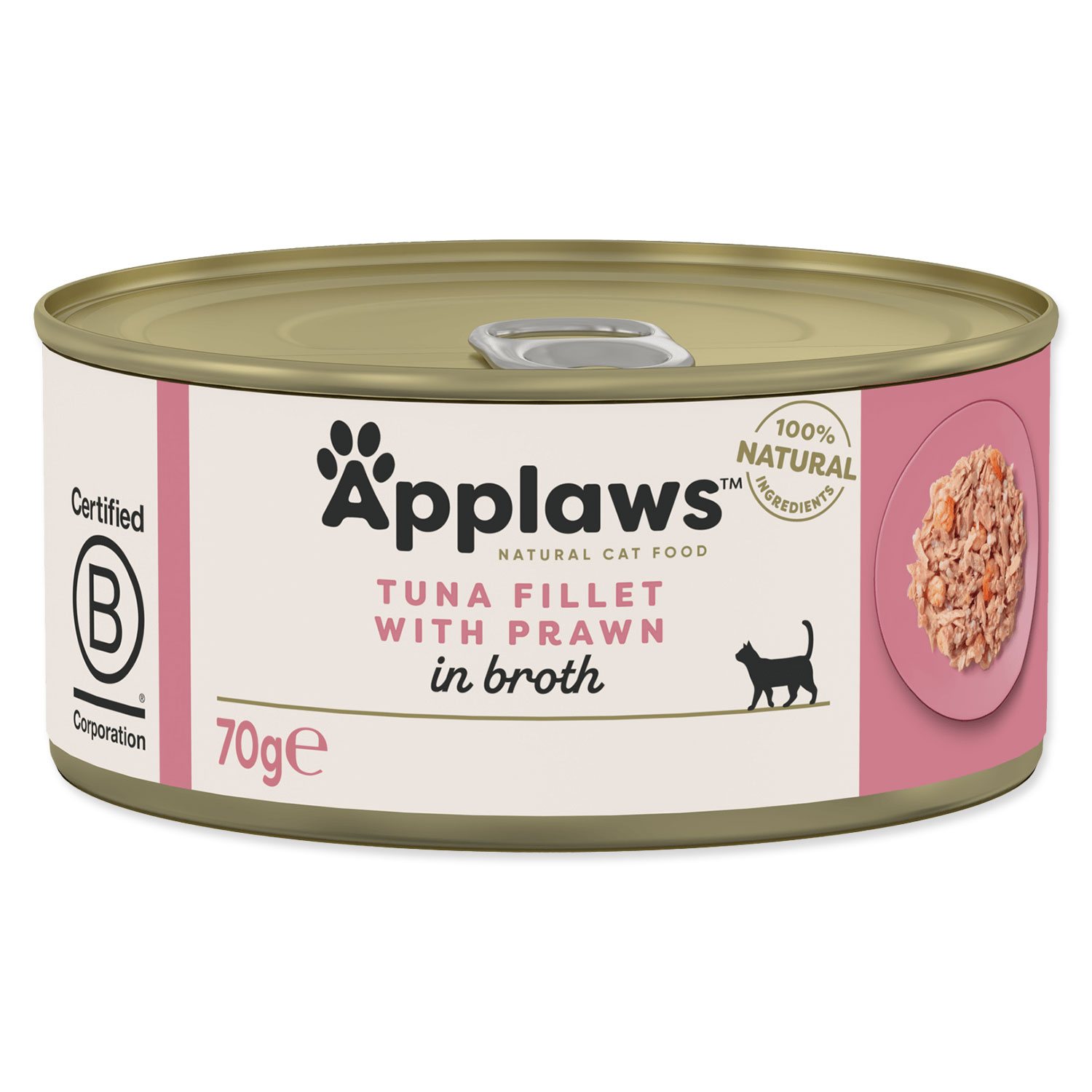 Konzerva Applaws Cat tuňák s krevetami 70g