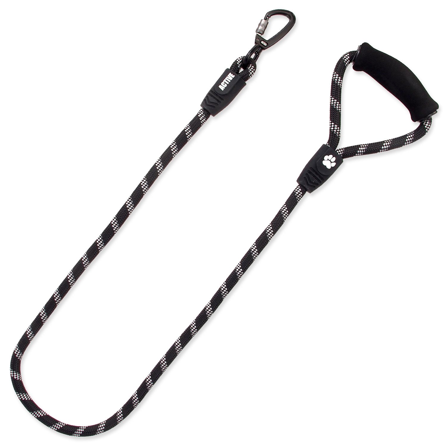 Vodítko Active Dog Sport L černé 1,3x120cm