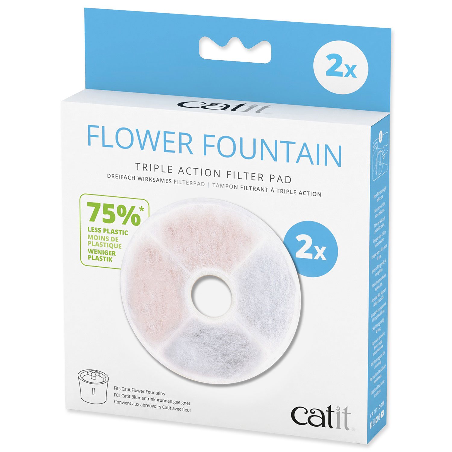CAT IT Náplň Catit filtrační Triple Action pro Senses 2.0 Flower 2ks