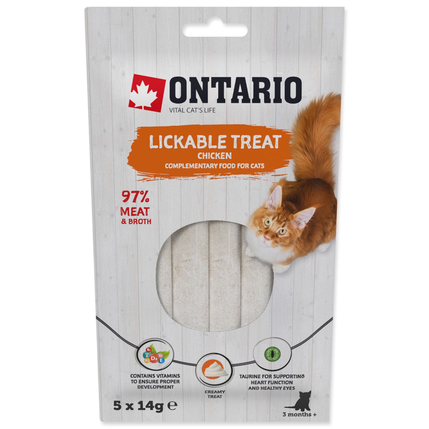 Pochoutka Ontario lízací kuře 5x14g