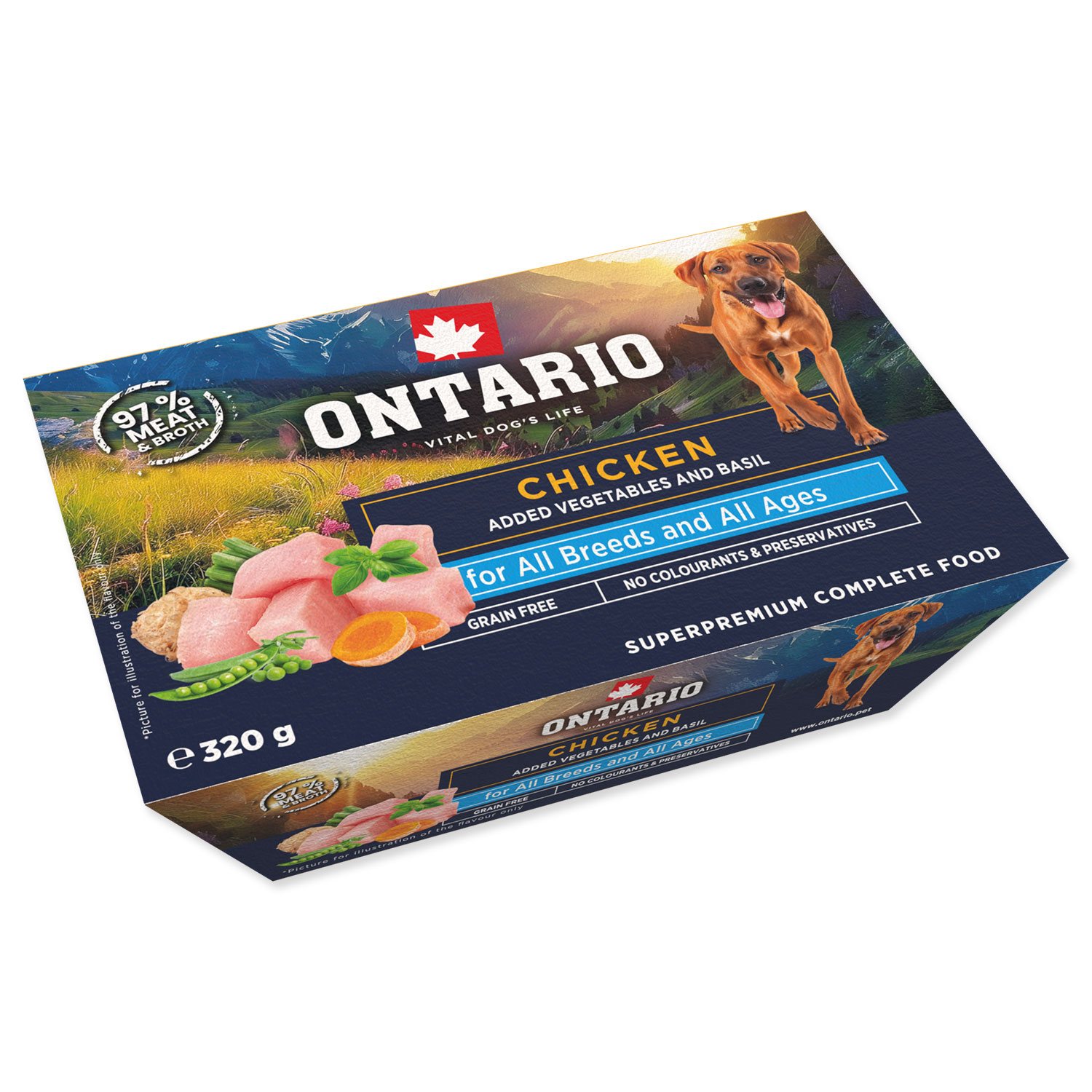 Ontario Vanička Kuřecí 320g - Superprémiové Krmivo pro Psy