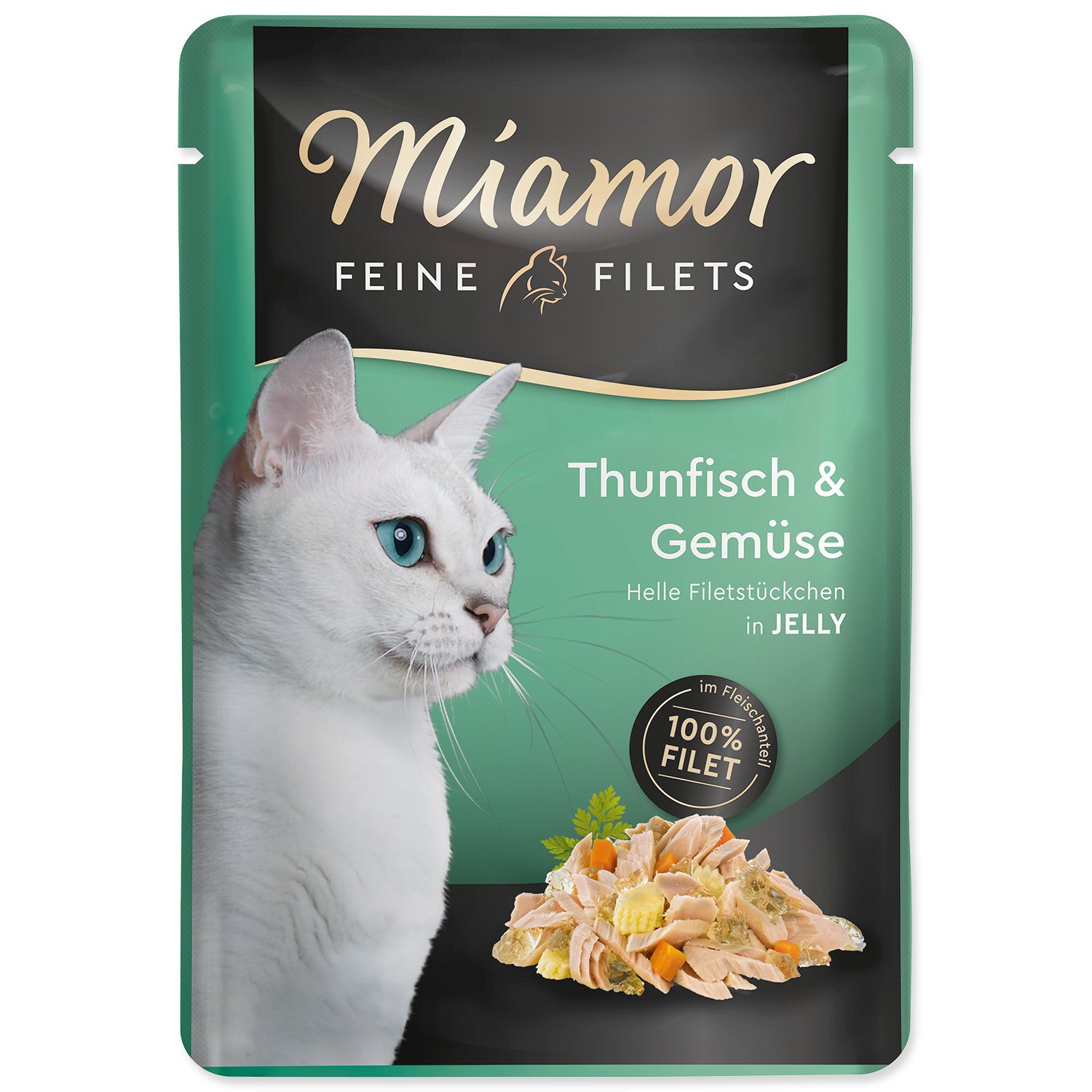 Kapsička Miamor Feine Filets Adult tuňák se zeleninou v želé 100g