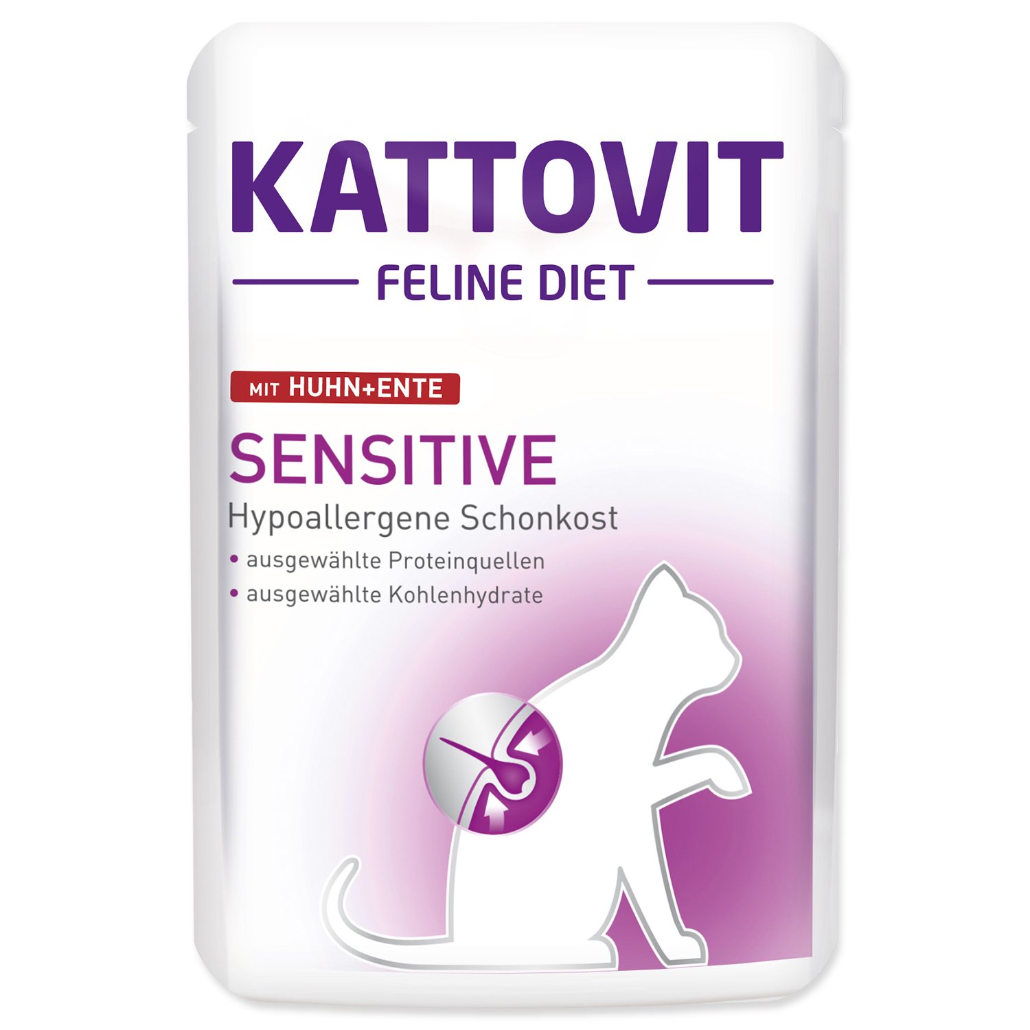 Kapsička Kattovit Sensitive kuře a kachna 85g