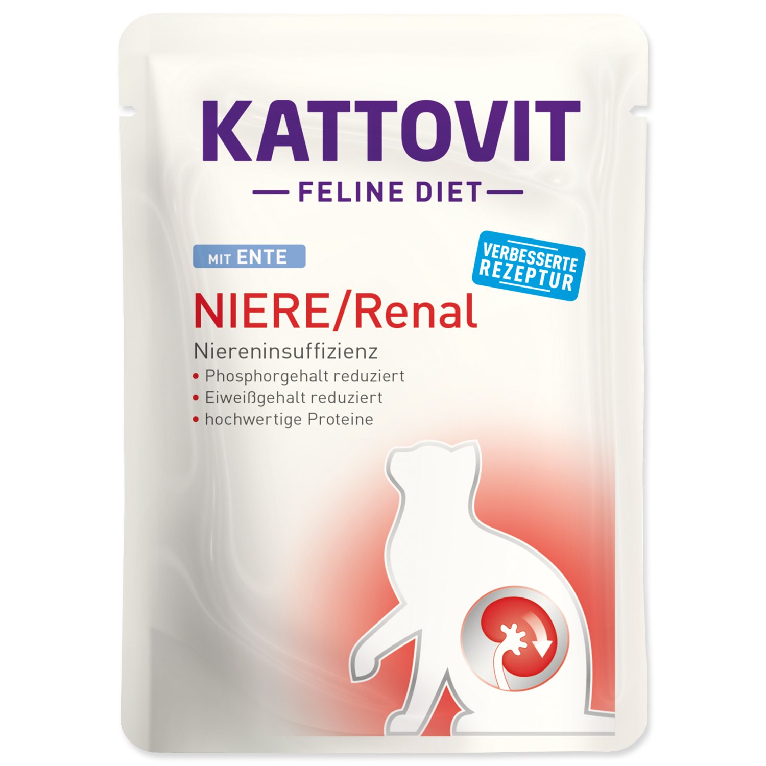 SCHMUSY Kapsička Kattovit Niere/Renal kachna 85g