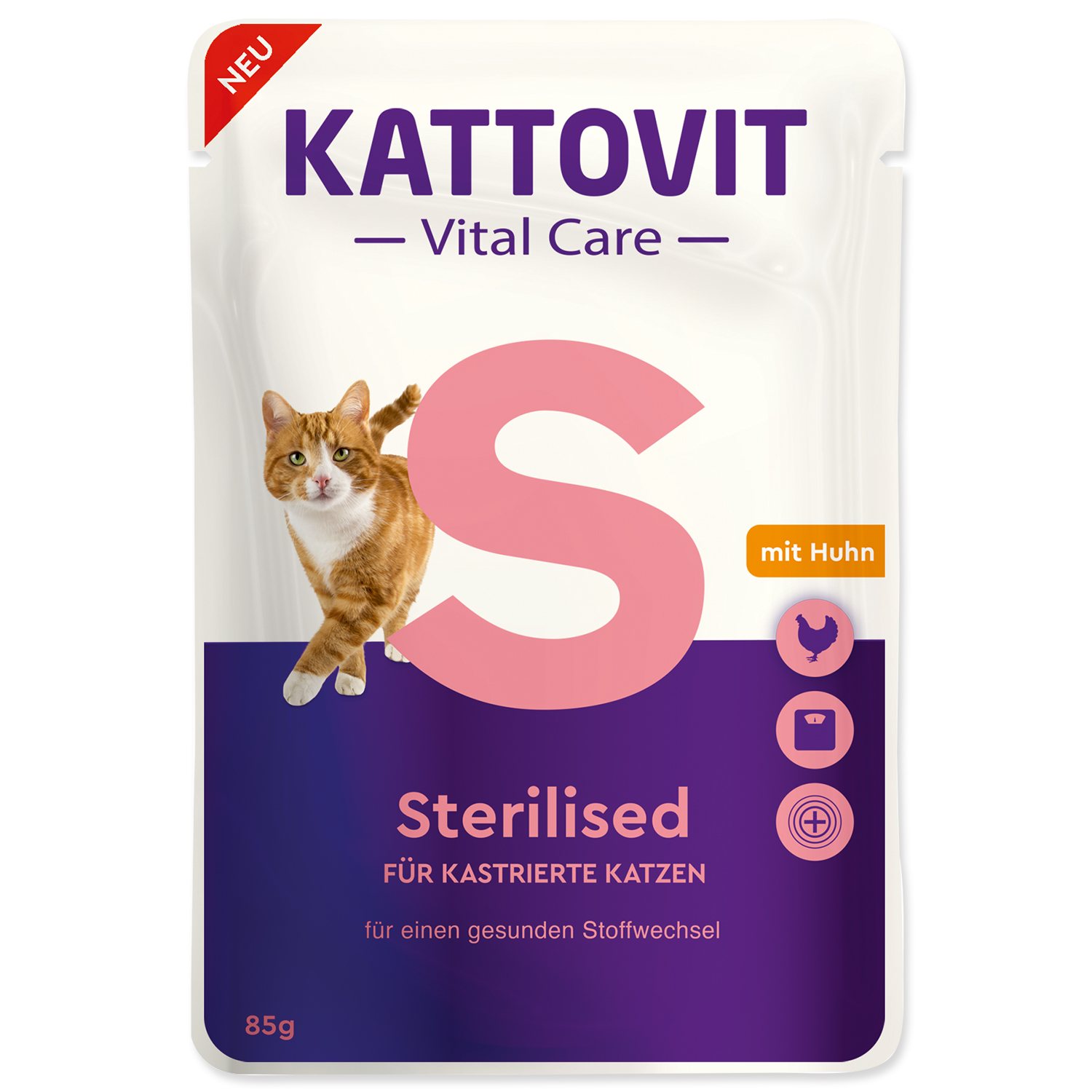 SCHMUSY Kapsička Kattovit Vital Care Sterilized kuře 85g