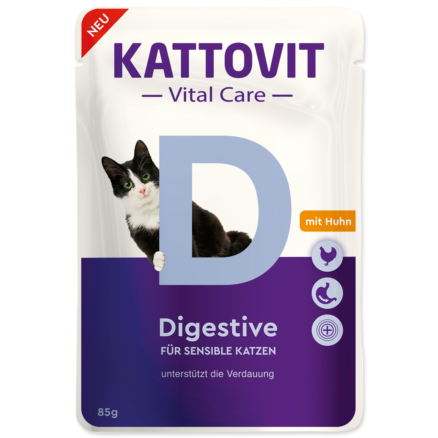 SCHMUSY Kapsička Kattovit Vital Care Digestive kuře 85g