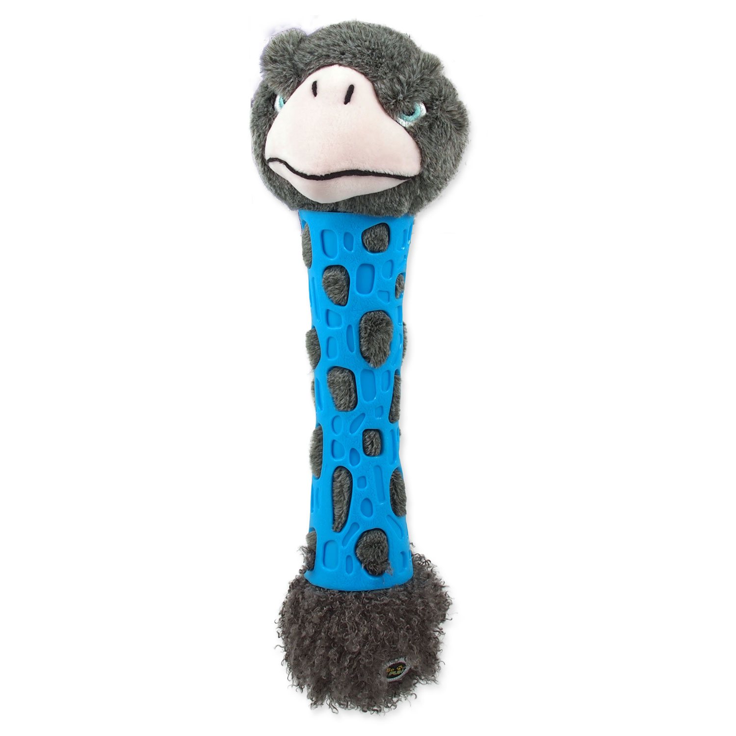 BE FUN Hračka BeFun pštros plyšový s TPR gumou pro štěně 38cm
