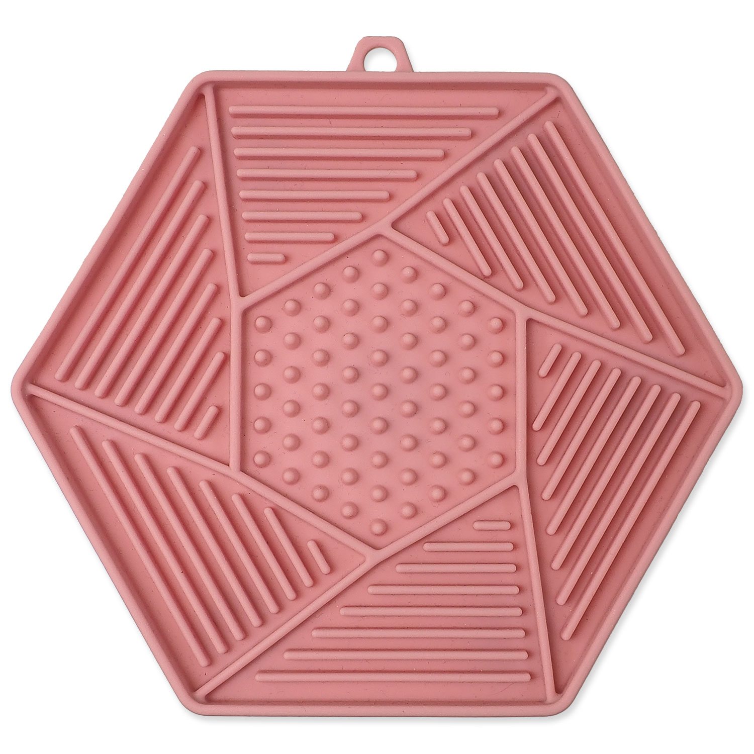 EPICPET Podložka lízací Epic Pet Lick&Snack hexagon světle růžový 17x15cm