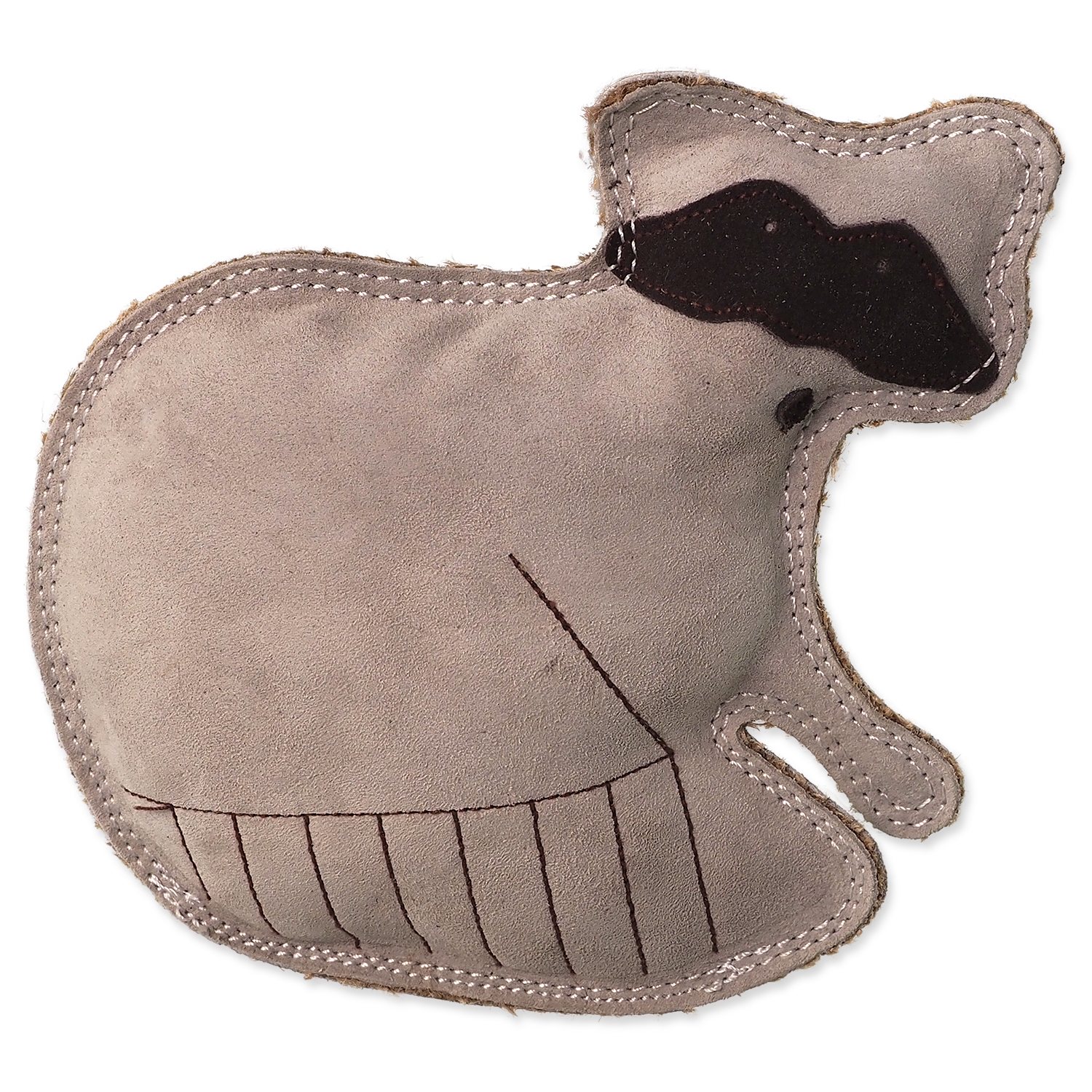 Hračka Dog Fantasy Dura-fused mýval pískací, kůže a juta 18,5cm