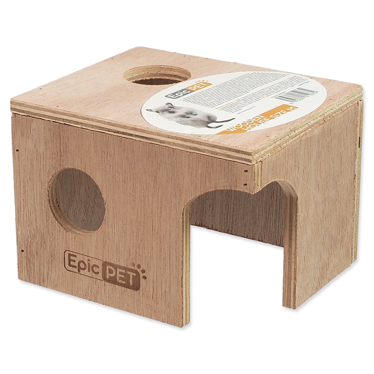 EPICPET Domeček Epic Pet dřevěný M 16cm