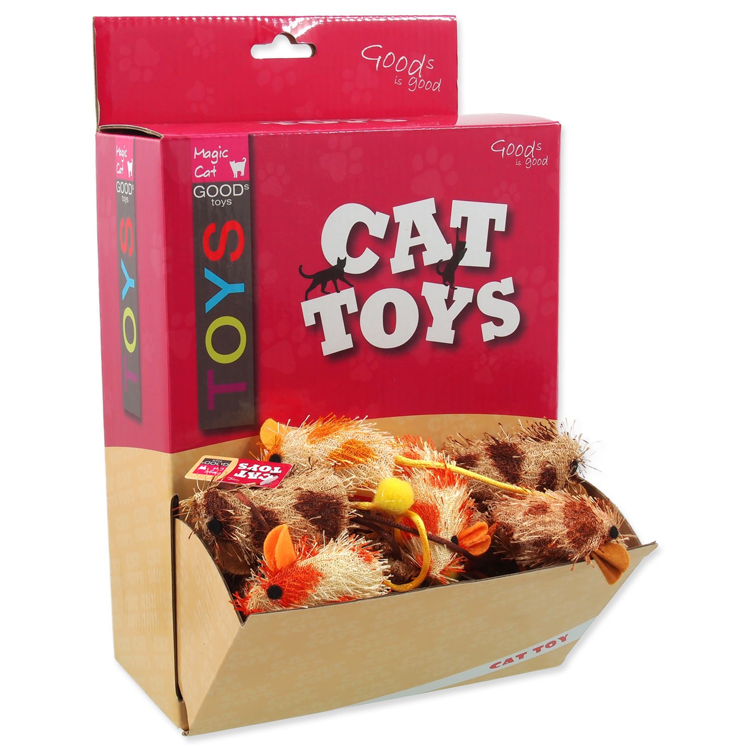 Hračka Magic Cat myška plyš, bavlna s catnipem 6cm
